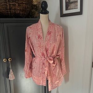 Natalie Martin Silk Kimono Top